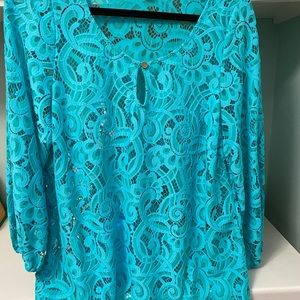 Lilly Pulitzer Aqua Blue Size L